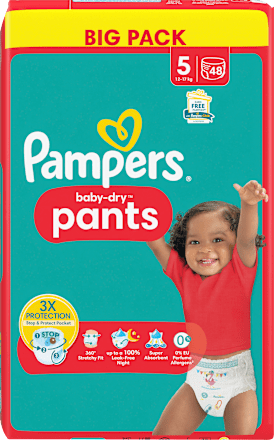 Baby Pants Baby Dry Gr. 5 Junior (12-17 kg) Big Pack Pampers baby-dry