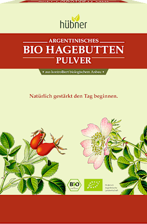 hübner argentinisches Bio Hagebutten Pulver hübner