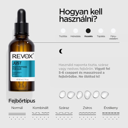 Fejbőrszérum Just Multi Peptides REVOX B77