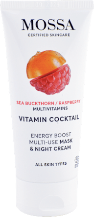 Multifunkčná pleťová maska a nočný krém Vitamin Coctail Energy Boost Sea Buckthorn / Raspberry Mossa