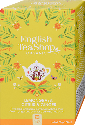 Bio tea, citromfű-gyömbér-citrus, 20 filter English Tea Shop