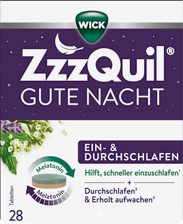 WICK ZzzQuil Gute Nacht Ein - & Durchschlafen Tabletten 28 St WICK ZzzQuil