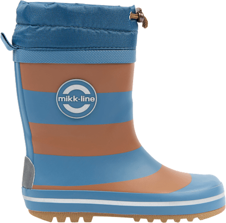 Gummistiefel mit Kordelzug, blau & braun, Gr. 28/29 Mikk-Line