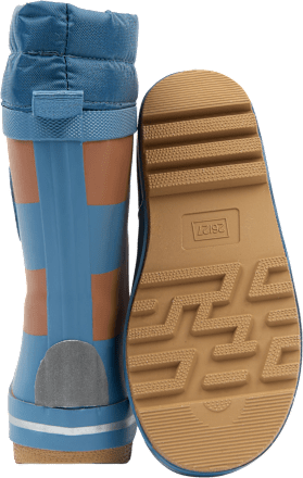 Gummistiefel mit Kordelzug, blau & braun, Gr. 28/29 Mikk-Line