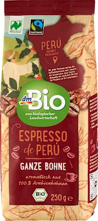 Espresso de Peru, ganze Bohne dmBio