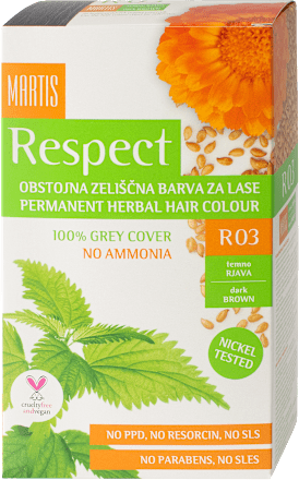 Boja za kosu – R03 tamnosmeđa Respect