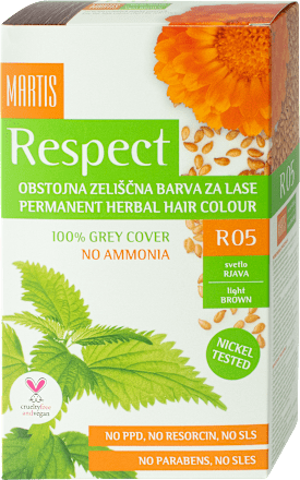 Boja za kosu – R05 svjetlosmeđa Respect