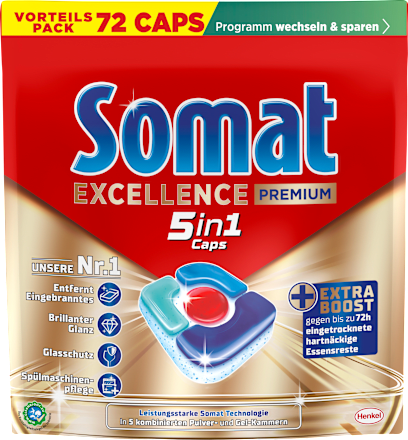 Geschirrspül-Tabs Excellence Premium 5in1 Vorteilspack Somat