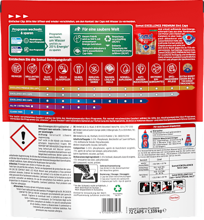 Geschirrspül-Tabs Excellence Premium 5in1 Vorteilspack Somat