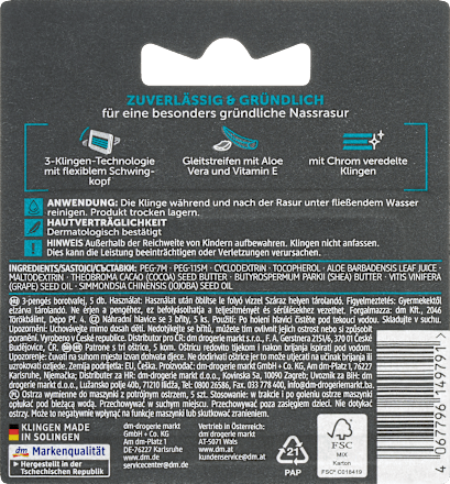 Rasierklingen 3-Klingen Rasierer Balea MEN