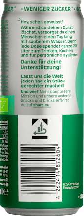 Erfrischungsgetränk, Koffein Drink Limette & Minze share