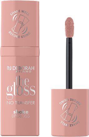 Glos za ustnice the gloss no transfer shake, 01 Nude Look DEBORAH MILANO