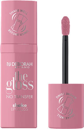 Glos za ustnice the gloss no transfer shake, 02 Petal DEBORAH MILANO
