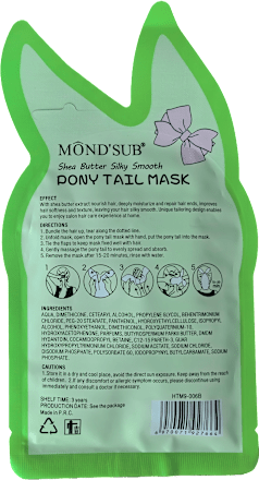 Maska do włosów na kucyk z masłem shea Silky Smooth Pony Tail Mask Mond'sub