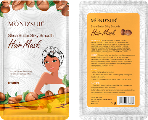 Maska do włosów w czepku z masłem shea Silky Smooth Hair Mask Mond'sub