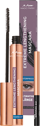 Geschenkset Mascara Extreme Lengthening Waterproof Deep Black M. Asam