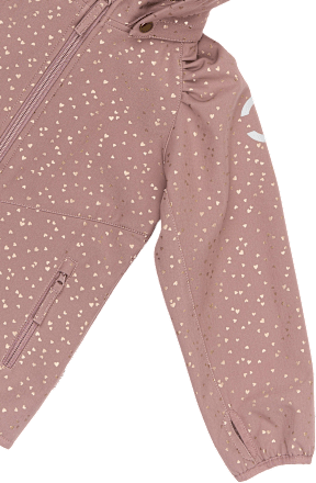 Softshelljacke mit Herz-Muster, mauve, Gr. 110/116 Mikk-Line