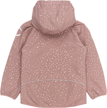 Softshelljacke mit Herz-Muster, mauve, Gr. 110/116 Mikk-Line
