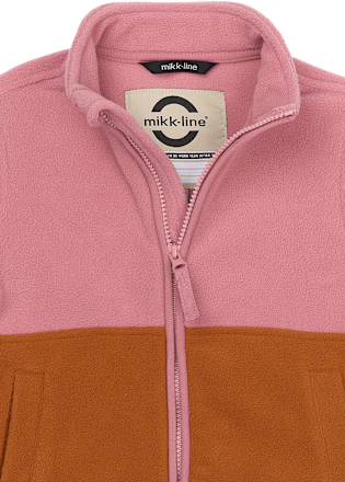 Fleecejacke, rosa & braun, Gr. 110/116 Mikk-Line