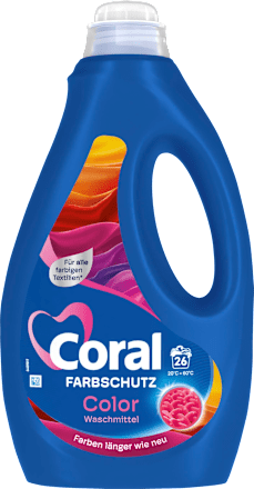Colorwaschmittel flüssig Coral