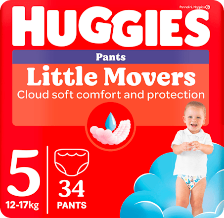Scutec chiloțel pentru băieți numărul 5, 12-17 kg Huggies
