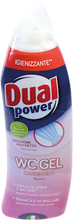WC gel con candeggina Dual power