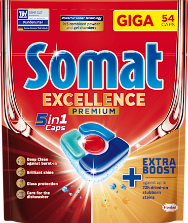 Geschirrspül-Tabs Excellence Premium 5in1 Giga-Pack Somat