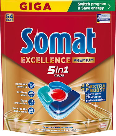 Geschirrspül-Tabs Excellence Premium 5in1 Giga-Pack Somat