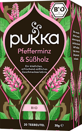 Kräutertee Pfefferminz & Süßholz (20 Beutel) pukka