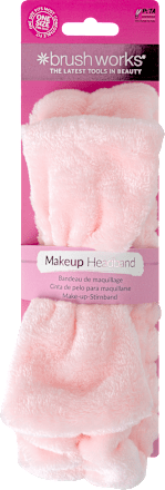 Bentiță păr pentru machiaj roz brush works