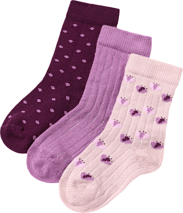 Socken mit Ripp-Struktur, lila, Gr. 23/26 ALANA