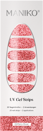 UV Nagelfolien Glittery Rosé Maniko