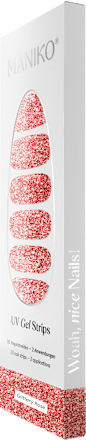 UV Nagelfolien Glittery Rosé Maniko