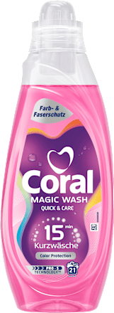 Colorwaschmittel flüssig Magic Wash Quick & Care Coral
