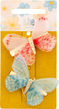 Haarspangen-Set Schmetterling s-he stylecollection