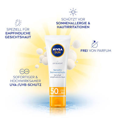 Sonnencreme Gesicht sensitiv LSF 50 NIVEA SUN