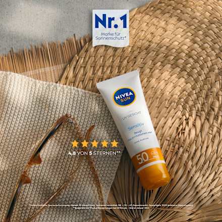 Sonnencreme Gesicht sensitiv LSF 50 NIVEA SUN
