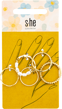 Mehrfachringe-Set gold  s-he stylecollection