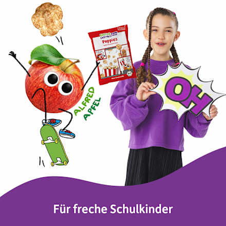 Kindersnack Poppies Apfel-Karamell Style Freche Freunde