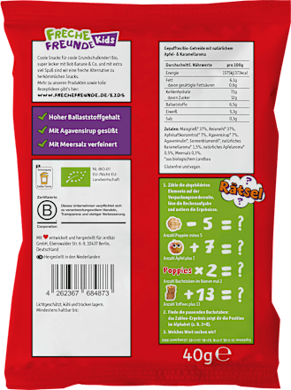 Kindersnack Poppies Apfel-Karamell Style Freche Freunde