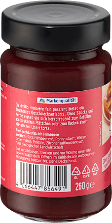 Fruchtaufstrich Himbeere Fein Passiert dmBio