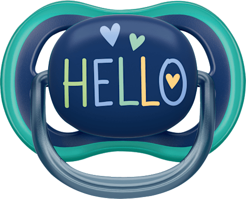 Schnuller ultra air Silikon, grün/grau, ab 18 Monaten PHILIPS AVENT