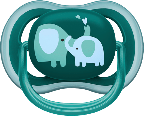 Schnuller ultra air Silikon, grün/grau, ab 18 Monaten PHILIPS AVENT