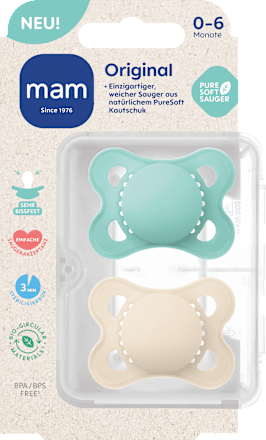 Schnuller Original mint 0-6 Monate mam