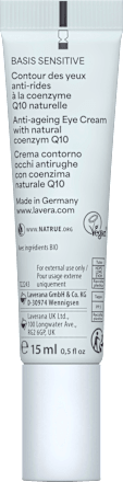 Anti Falten Augencreme Q10  Basis Sensitiv lavera NATURKOSMETIK