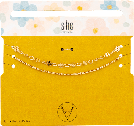 Kettenset Choker in Goldoptik SHE