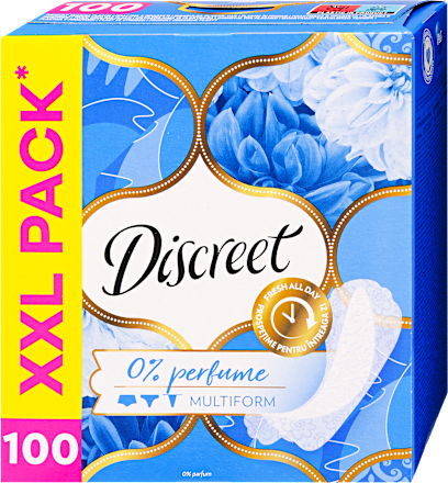 Tisztasági betét, illatmentes, multiform, XXL Pack Discreet