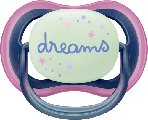 Schnuller ultra air Nighttime, rosa/grau , 6-18 Monate  PHILIPS AVENT