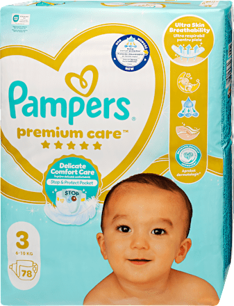 Pelenka midi, 3-as méret, 6-10 kg Pampers Premium Care