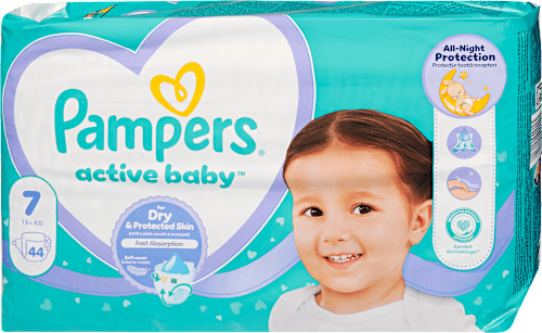 Pelenka Maxi pack+, 7-es méret, 15+ kg Pampers active baby